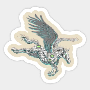 Cyber Unicorn Dreams: Futuristic Fantasy Sticker
